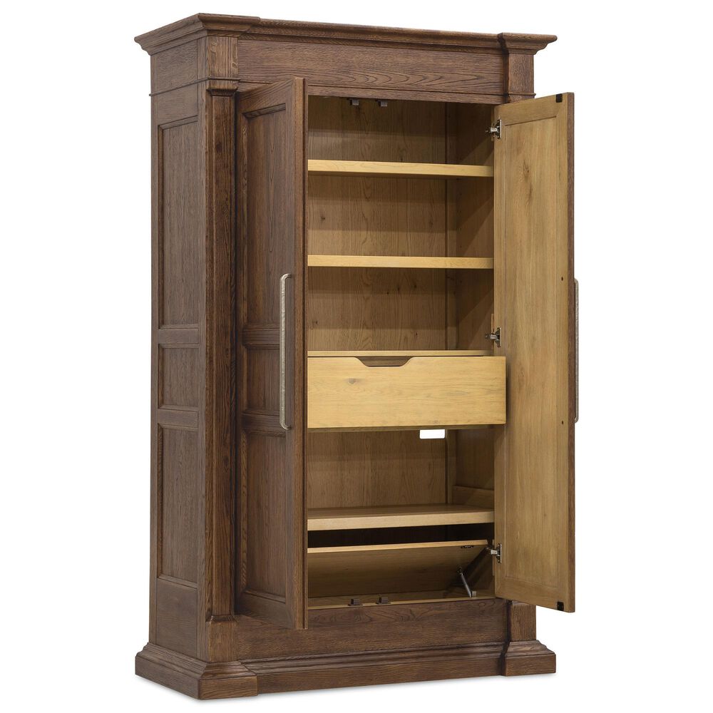 Hooker Furniture Driftwood 2-Door Wardrobe in Worn Saddle, , large