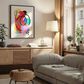 HOMLUX 24" x 18" Canvas Art with Black Frame in Multicolor, , large