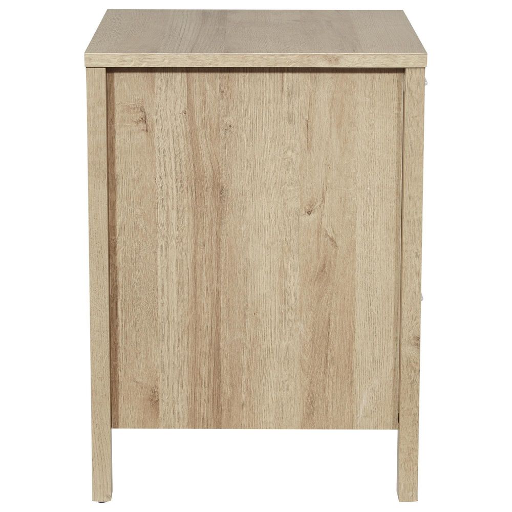 Valor Living Stonebrook 1-Drawer Nightstand with 2 USB Ports in Canyon Oak, , large