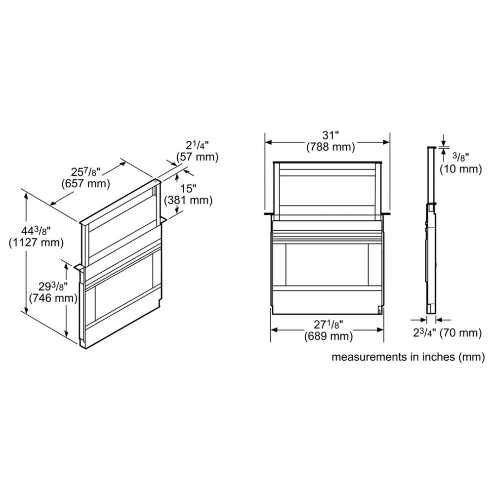 Bosch 30" Downdraft Ventilation in Stainless Steel, , large