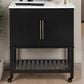 Linon Home Decor Kolton Kitchen Cart in Black and White, , large