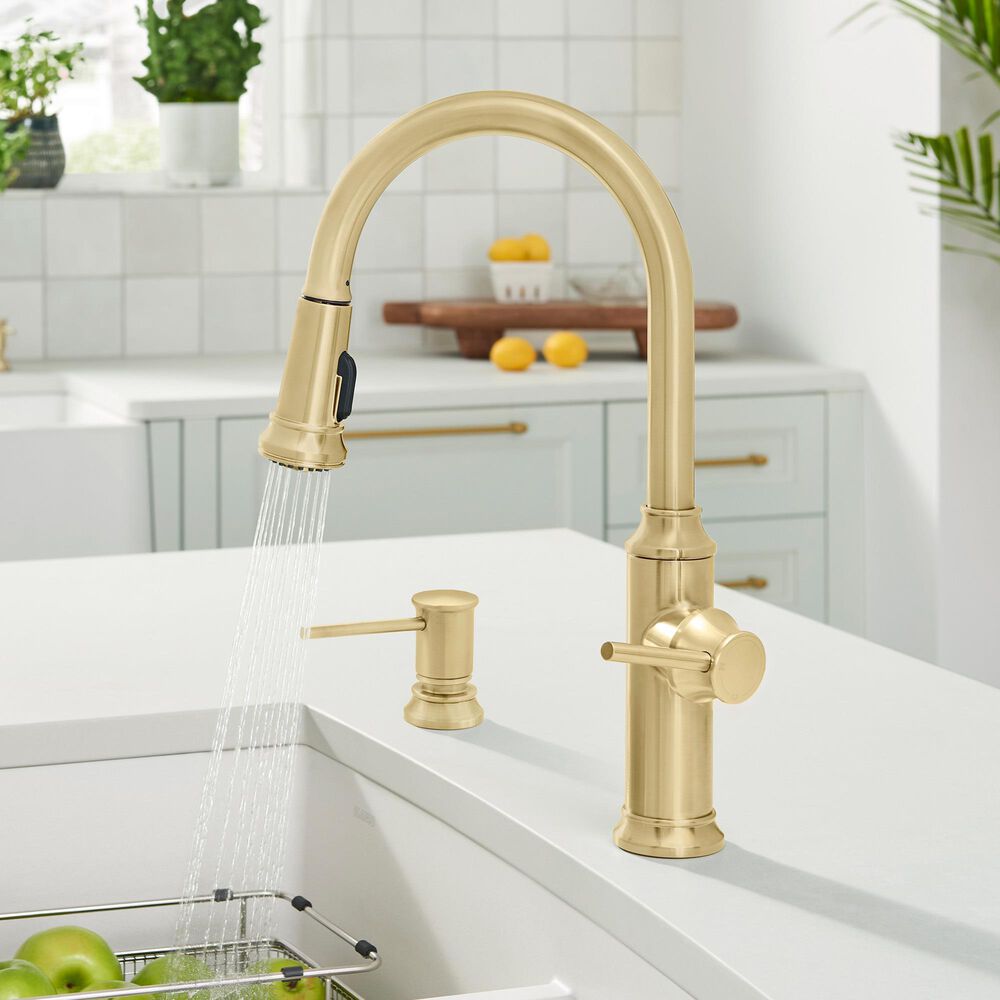 Blanco Empressa Pull-Down Faucet 1.5 GPM in Satin Gold, , large