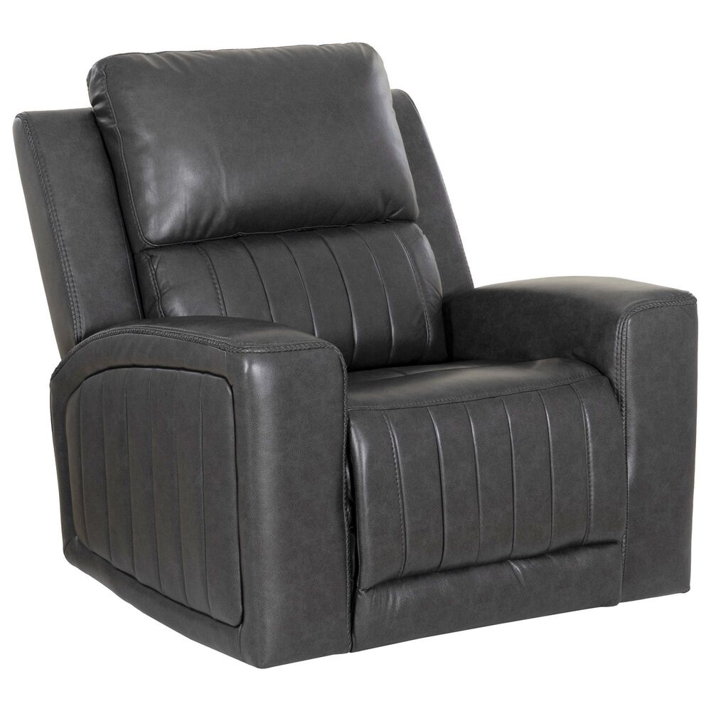 Linon Home Decor Izaiah Power Glider Recliner in Grey, , large