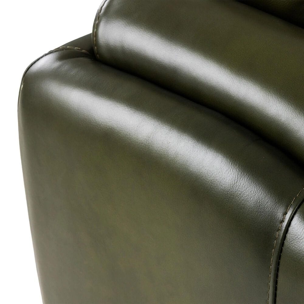 Hydeline Fremont Leather Accent Chair in Forrest (Set of 2), , large