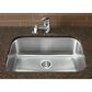 Blanco Stellar 25" Medium Single Bowl Kitchen Sink in Refined Brushed, , large