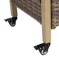 Hearth and Haven Patio Bar Cart with Cabinet in Beige, , large