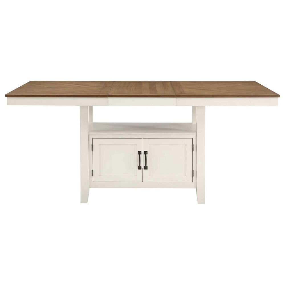 Steve Silver Hyland 6-Piece Counter Height Dining Set in Milk and Honey, , large