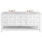 James Martin Vanities Breckenridge 72" Double Bathroom Vanity in Bright White with 3 cm Eternal Jasmine Pearl Quartz Top and Rectangular Sinks, , large