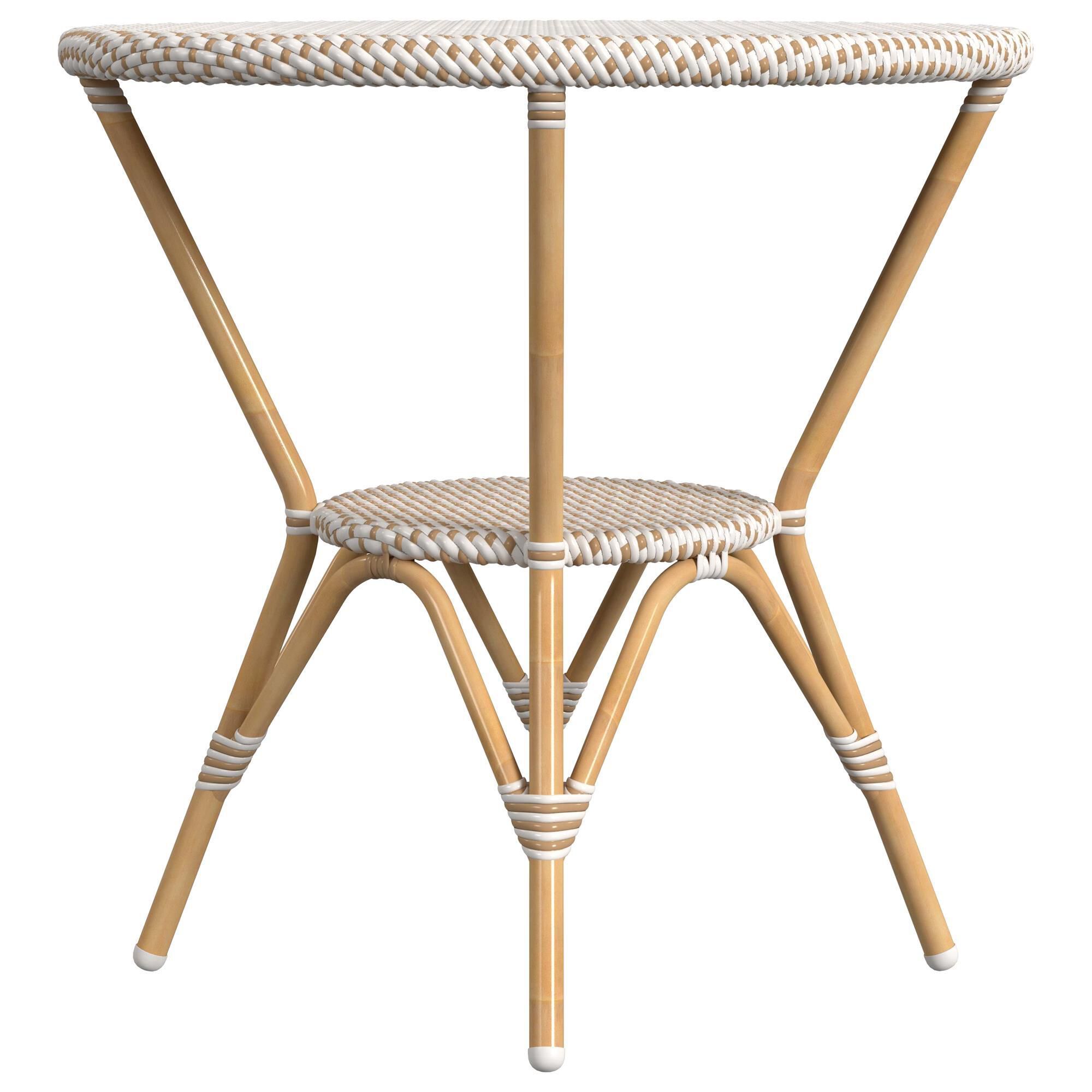 Rattan bistro outlet table only