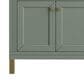 James Martin Vanities Chicago 30" Single Bathroom Vanity in Smokey Celadon with 3 cm Carrara White Marble Top and Rectangular Sink, , large