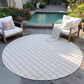 Dalyn Rug Company York 8" Round Ivory Indoor/Outdoor Area Rug, , large