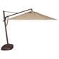 Treasure Garden 11" Cantilever Umbrella with Bronze Base in Sand, , large