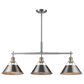 Golden Lighting Orwell 3-Light Linear Pendant in Pewter, , large
