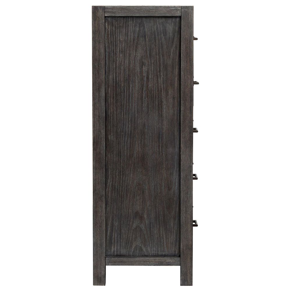 Nicolette Home Plum Creek 5-Piece Queen Upholstered Panel Bedroom Set in Ravenwood Black, , large