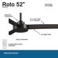 Minka-Aire Roto 52" Ceiling Fan in Coal, , large