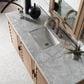 James Martin Vanities Portland 60" Single Bathroom Vanity in Whitewashed Walnut with 3 cm Carrara White Marble Top and Rectangular Sink, , large