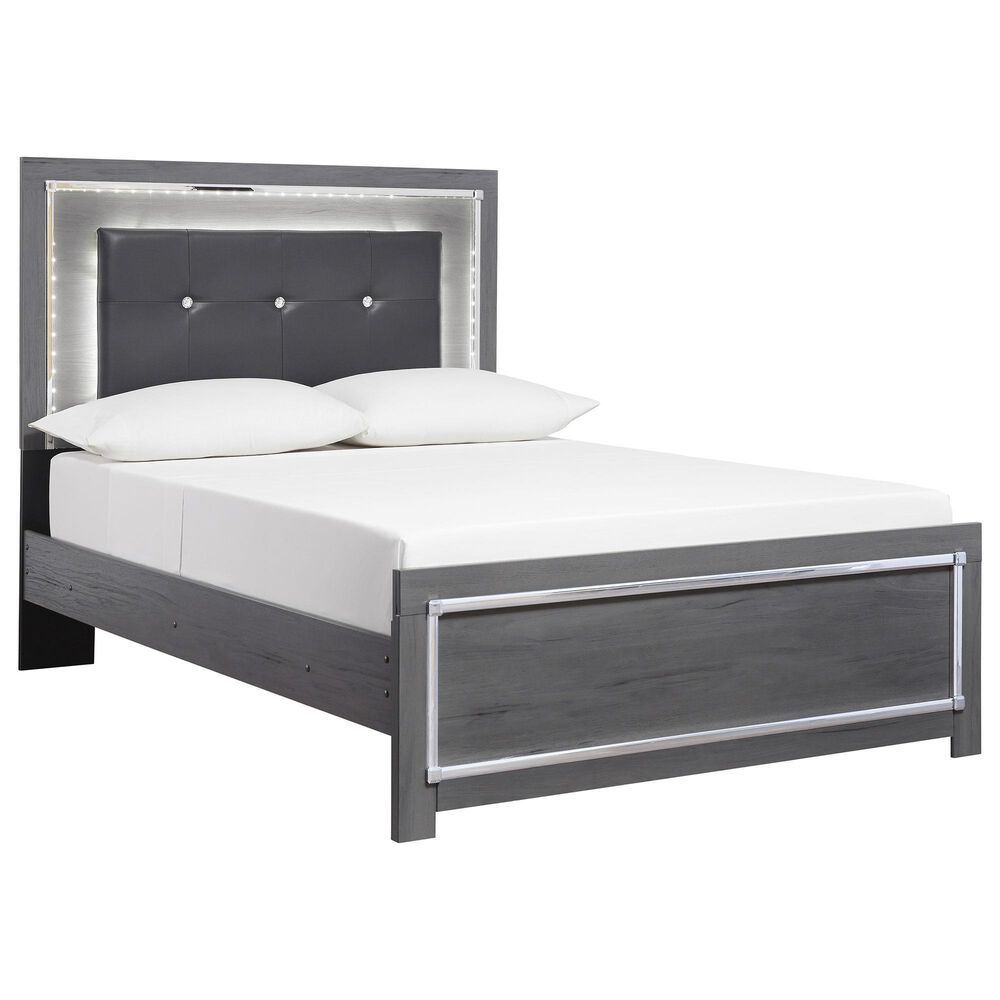 Ashley Lodanna 4 Piece Queen Bedroom Set in Gray, , large