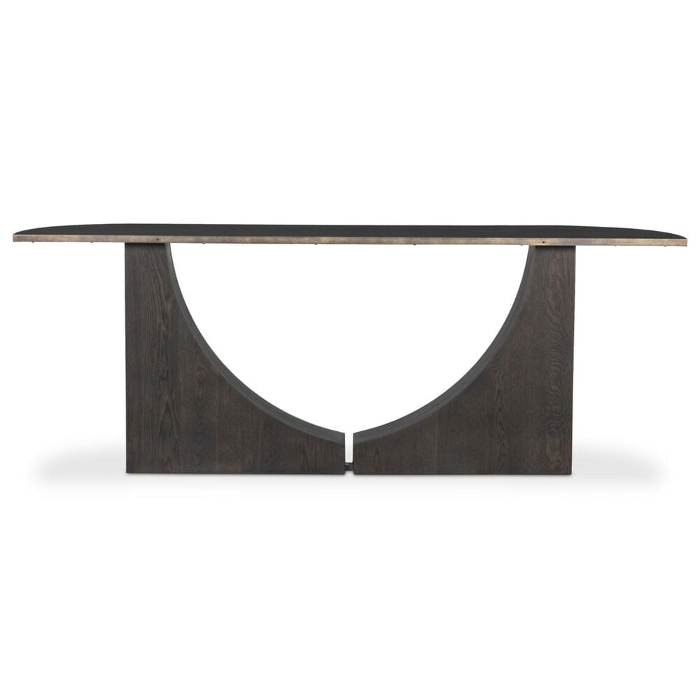 Four Hands Maly Console Table in Coffee Iron and Espresso Oak Veneer, , large