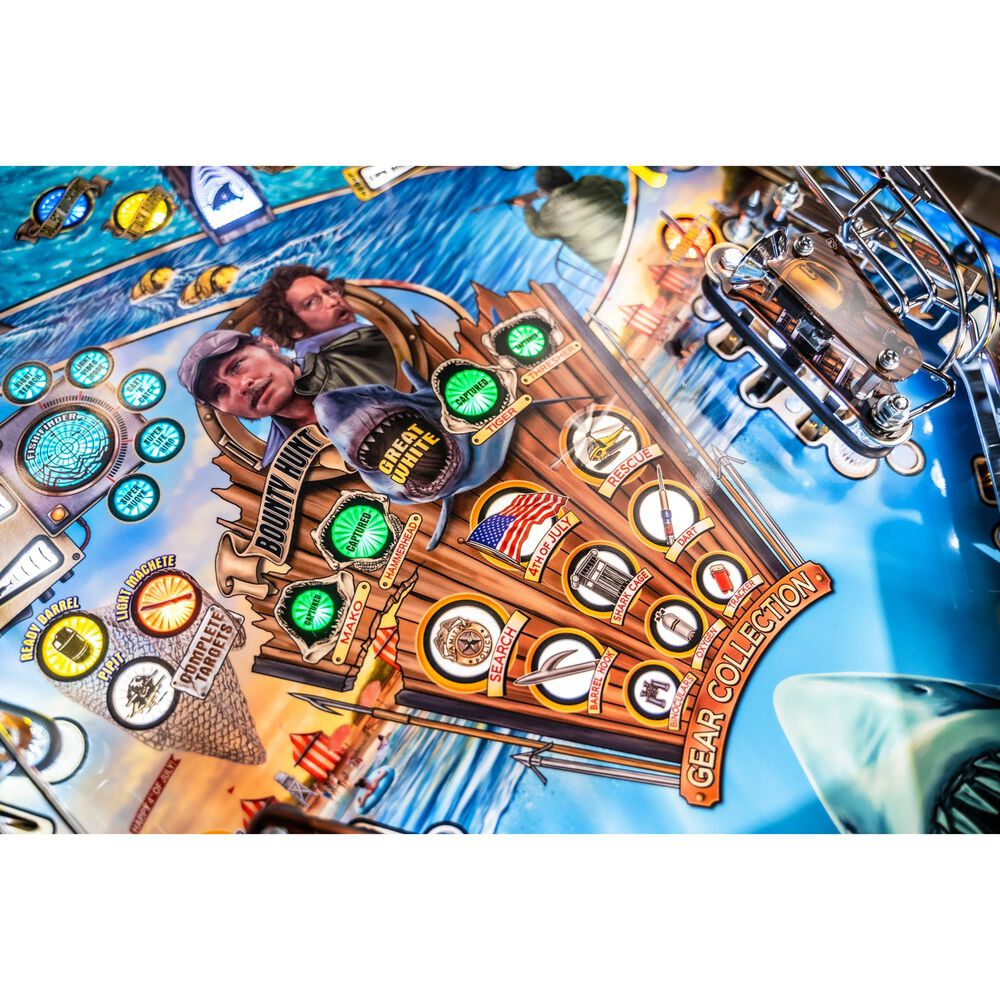 Stern Pinball Jaws Pro Premium Edition Pinball Machine, , large