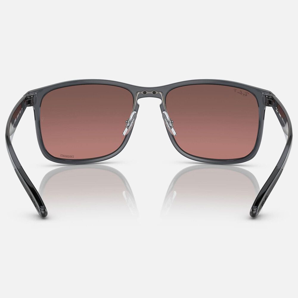 Ray-Ban Chromance Sunglasses with Purple Lenses in Polished Grey, , large
