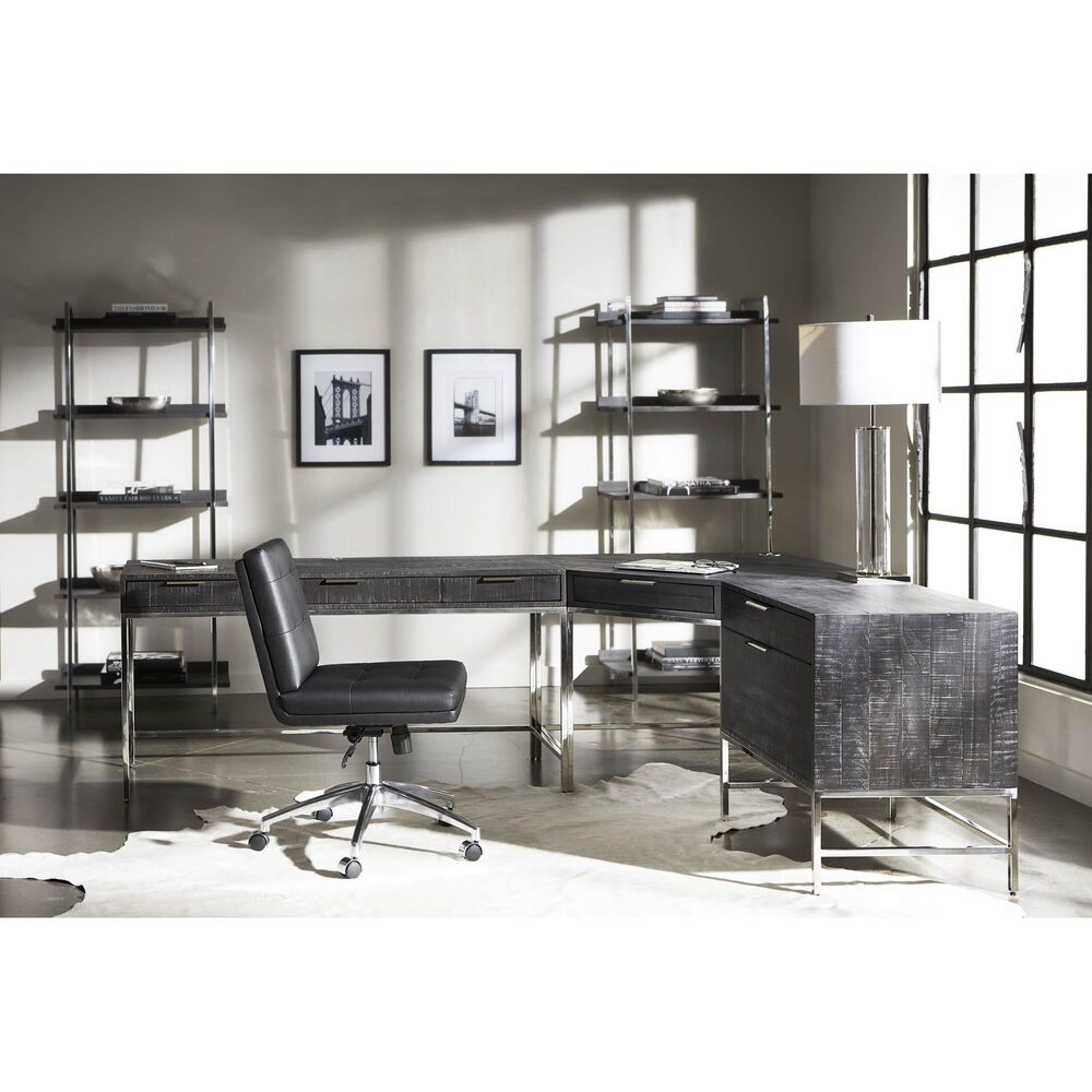 Bernhardt Coleman 2-Drawer Lateral File in Gray Mist and Black, , large
