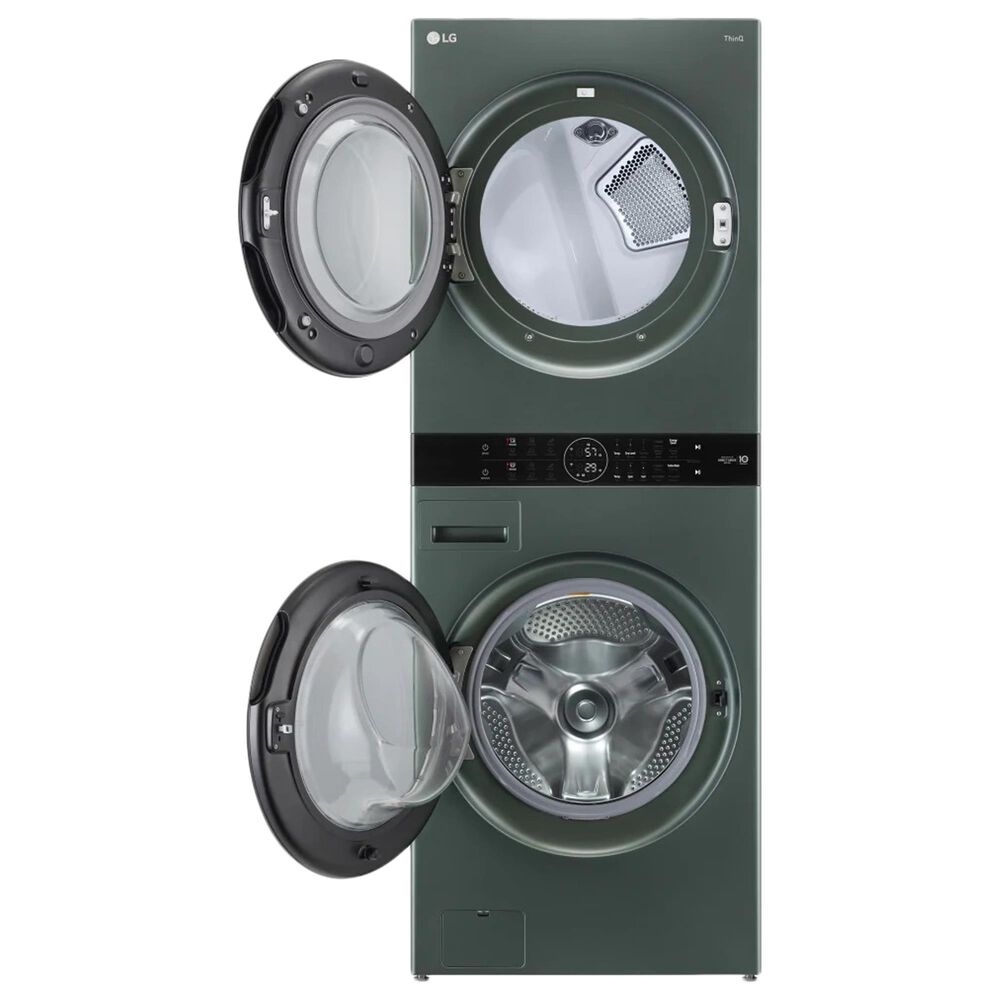 LG Single Unit Washtower with Center Control In Nature Green and Wi-Fi Enabled Steam Clothing Styler, , large
