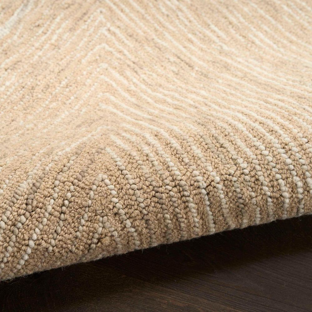 Nourison Pure Angles Camel 3&#39;9&quot; x 5&#39;9&quot; Area Rug, , large