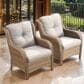 Sunwell Garden Patio Chair with Yellow Frame in Beige (Set of 2), , large