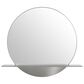 James Martin Platform 24" Round Mirror in Brushed Nickel, , large