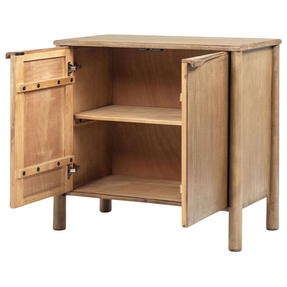 Jennifer Taylor Home Nolan 38" 2-Door Accent Cabinet in Antique Natural Brown, , large