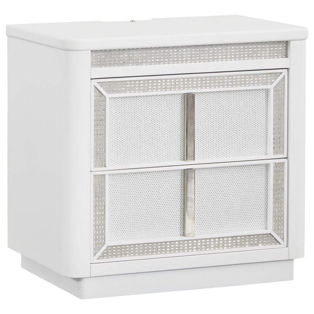 Millenium Chalanna 5-Piece King Bedroom Set in White Lacquer, , large
