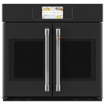 Cafe 30" French-Door Single Wall Oven in Matte Black (Handles Sold Separately), , large