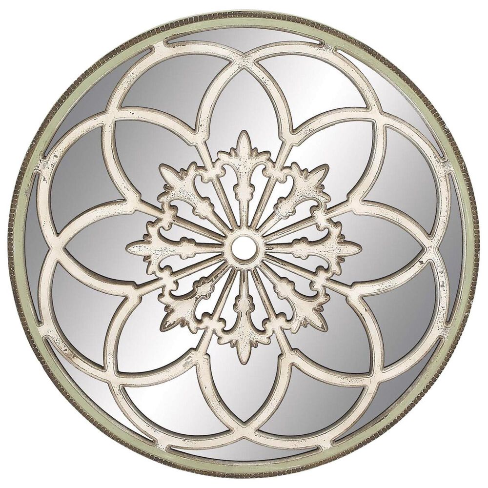 Maple and Jade Decorative Wall Mirror in Timeless, , large