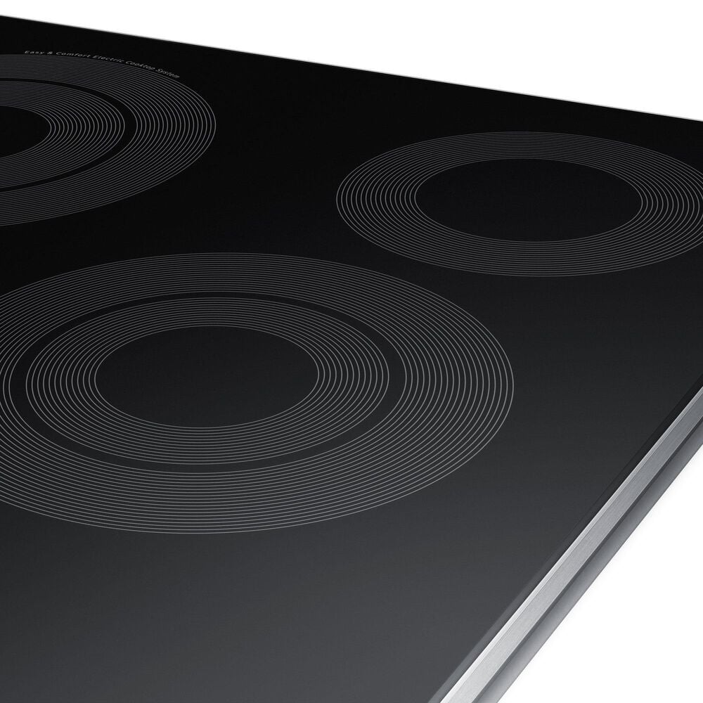 Samsung Bespoke 2-Piece Kitchen Package with White Bespoke 30" Single Wall Oven and Stainless Steel 30" Electric Cooktop, , large