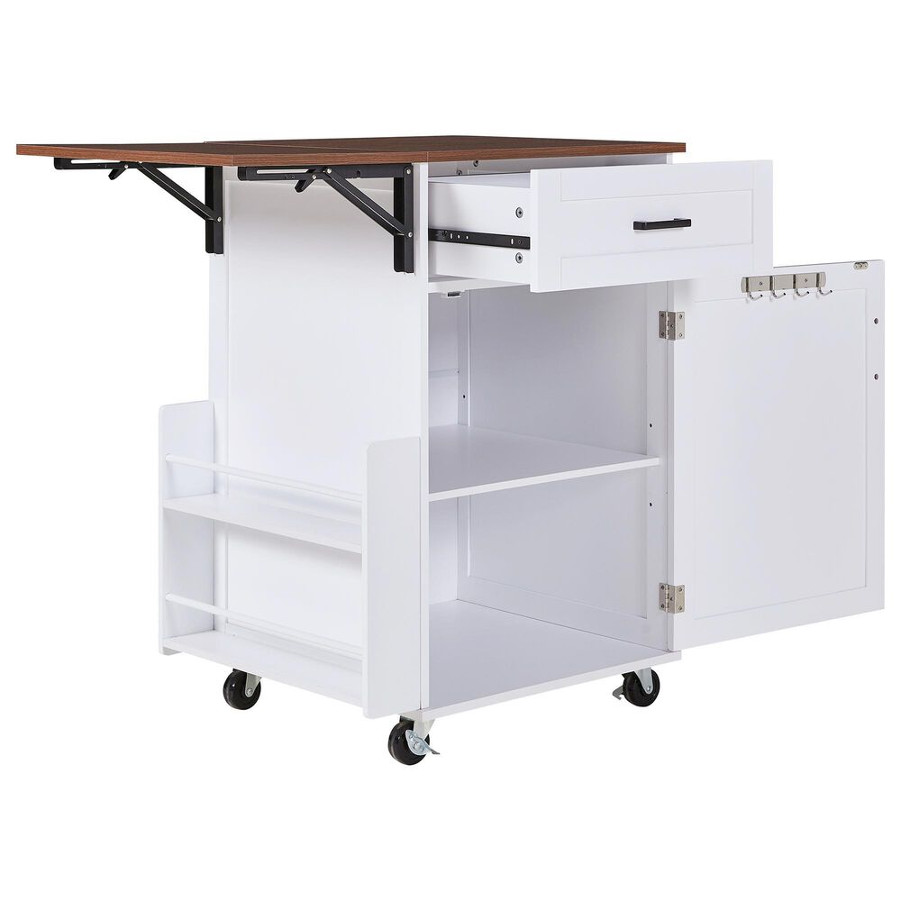 HOMLUX 39" Outdoor Kitchen Island in White, , large