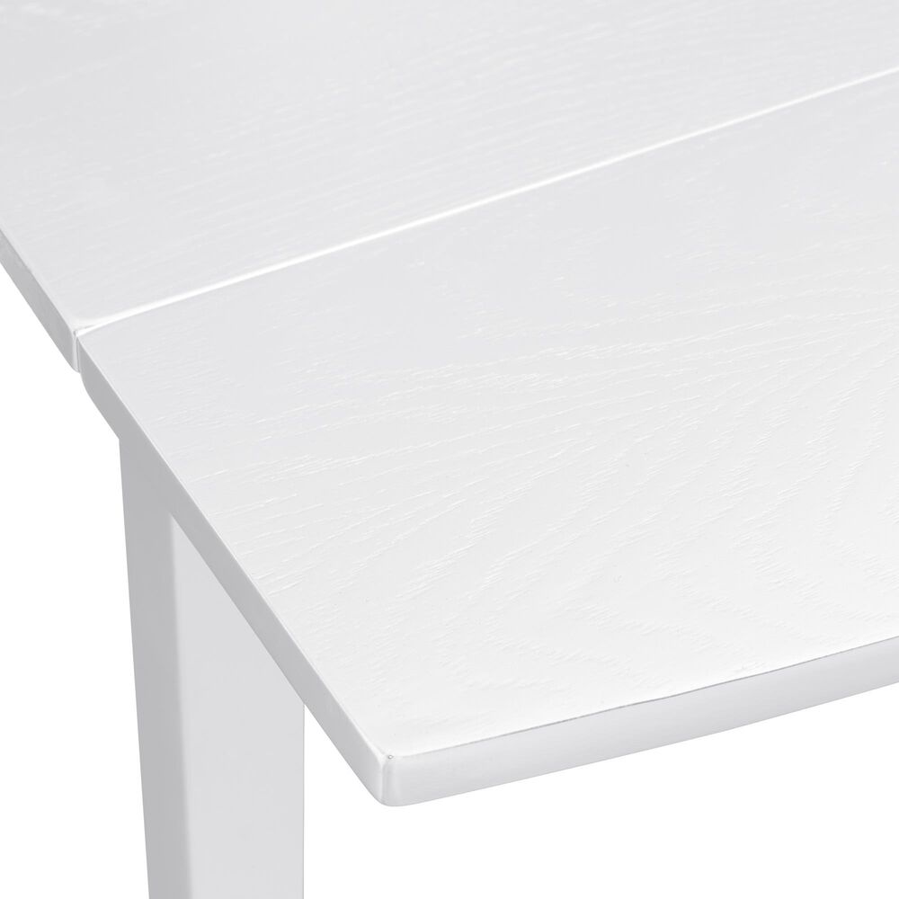 Linon Home Decor Torino Drop Leaf Dining Table in White - Table Only, , large