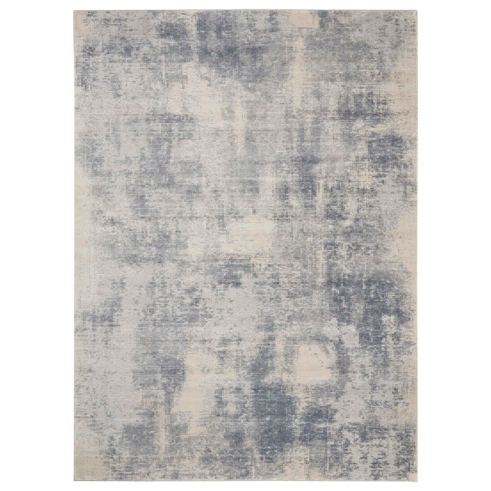 Nourison Rustic Textures Blue and Ivory 9"3" x 12"9" Area Rug, , large