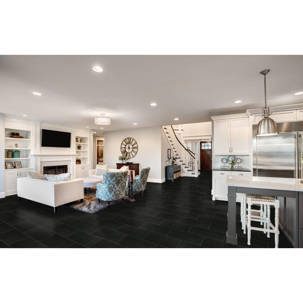 Emser Absolute Black 12&quot; x 24&quot; Granite Tile, , large
