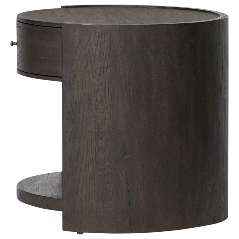 Four Hands Bode 1 Drawer Nightstand in Smoked Black, , large