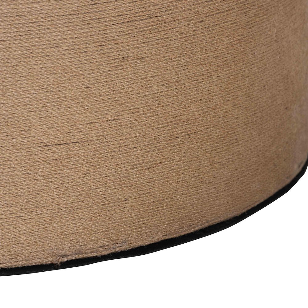 Baxton Studio Lapis Round Coffee Table in Natural Brown, , large