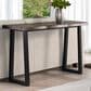 Steve Silver Jennings Sofa Table in Distressed Cherry and Ebony, , large