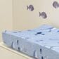 Lambs & Ivy Bubbles and Squirt Soft Changing Pad Cover in Blue, , large