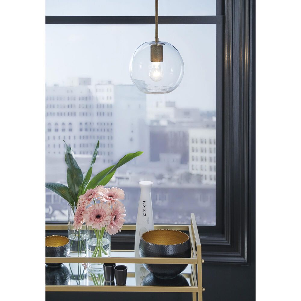 Ashley Cordunn Pendant Light in Antique Brass, , large