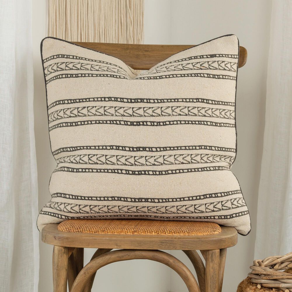 Rizzy Home Donny Osmond 20" Pillow Cover in Charcoal, , large