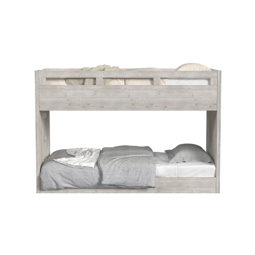 Eastern Shore Carlson Twin over Twin Bunk Bed in Washed Linen, , large
