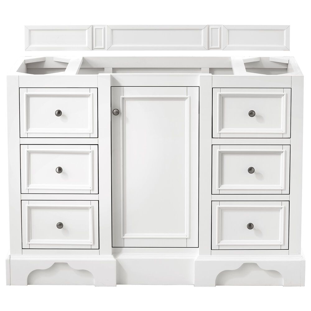 James Martin De Soto 48" Single Bathroom Vanity Cabinet in Bright White, , large