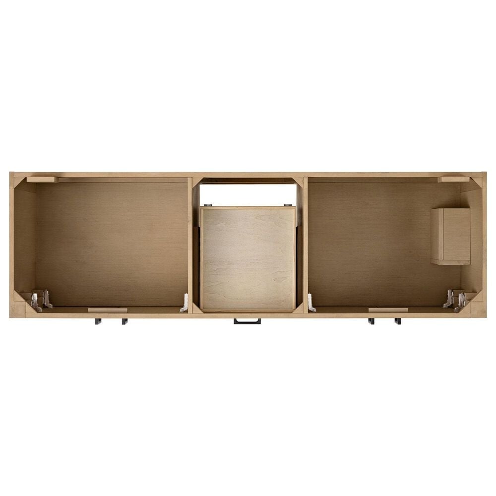 37B Alanya 72" Double Bathroom Vanity in Warm Oak with White Composite Stone Top, , large