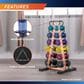 Impex, Inc 6-Tier Dumbbell Storage Rack in Black, , large