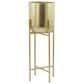 Maple and Jade 36" Dome Planter with Removable Stand in Satin Gold, , large