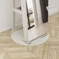 GigaCloud Swivel Jewelry Cabinet with Full Length Mirror and Locking Mechanism in White, , large